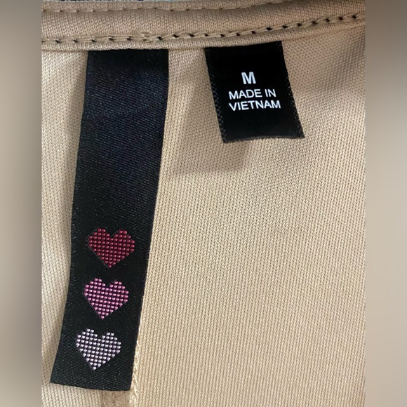 Sheer Black Lace Dress Over Nude Slip Size M in excellent preowned condition - Picture 5 of 6